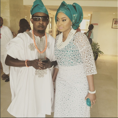 Ayo Makun and wife, Mabel