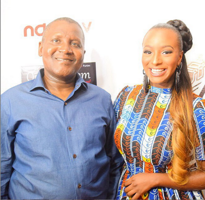 Dj Cuppy and Aliko Dangote