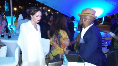 Eku Edewor and Banky W daning