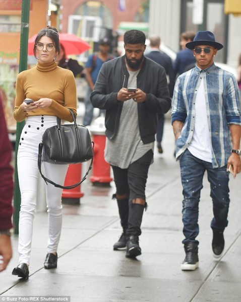 Kendall and Lewis Hamilton