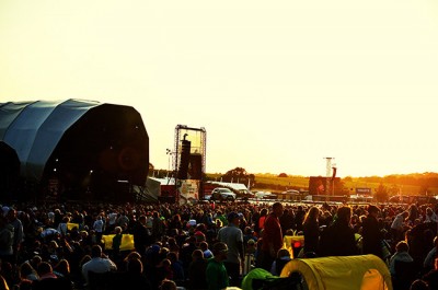People At Music Festival Against Clear Sky