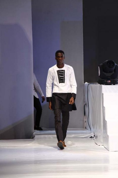 Damilola Okunola on the Runway