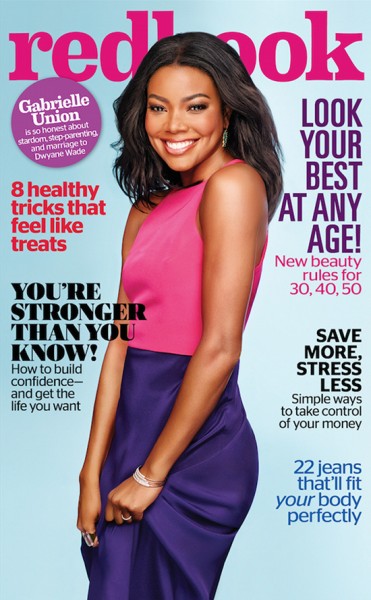 Gabrielle Union on October issue of Redbook magazine