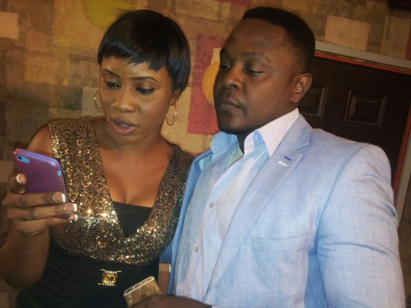 A scene from the soap opera featuring Hadiza Abubakar and Femi Jacobs. Photo: Ahmed Boulor