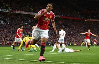Anthony Martial scores Manchester United debut goal. Photo: Guardian UK