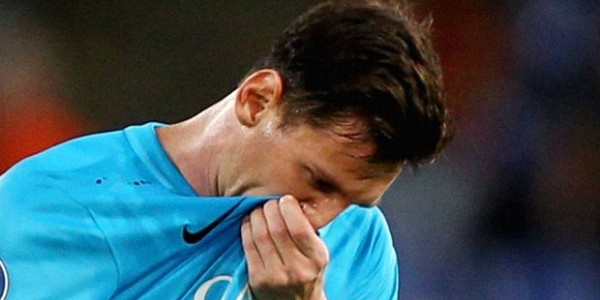 Messi's 100th game was not a happy one for the football star. Photo: CNN