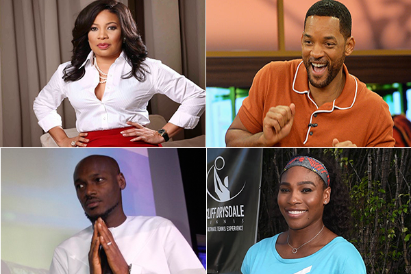 Monalisa, Will Smith, Serena Williams and 2face