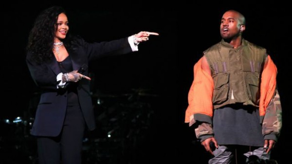 Rihanna and Kanye West