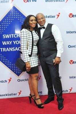 The GMD Interswitch, Mitchell Elegbe and His lovely wife Mercy Elegbe