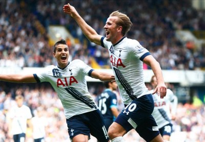 Harry Kane celebrates goal against Man City at the White Hart Lane. Photo: Goal