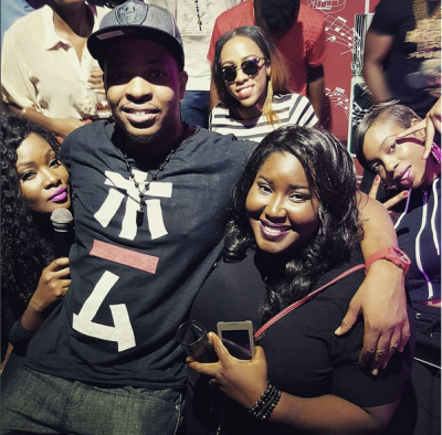 (Toolz, Mathew Ohio, Fade, Dami and Maria Okan at Beat Fm's Industry Nite. Photo: Filed)