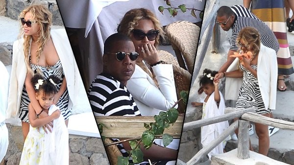 Beyonce and Jay Z on family vacation