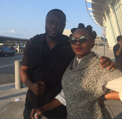 (Yemi Alade and Martin Fayomi in New York. Photo: Filed)