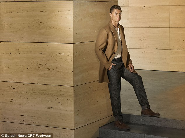 Cristiano Ronaldo models for his latest CR7 collection