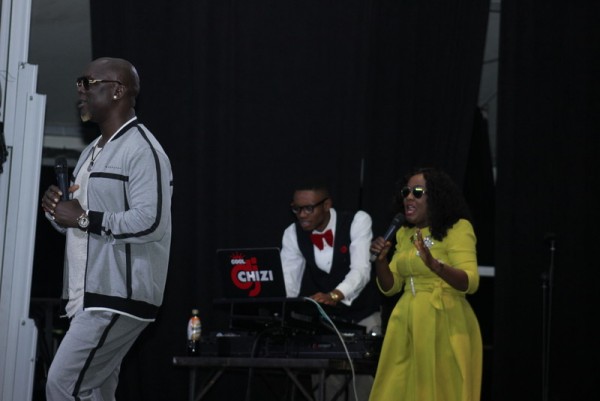 (Gordons and Helen Paul performing at AY live. Photo: BHM)