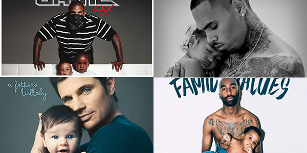 Chris Brown, Riky Rick, The Game and Nick Lachey's Album covers