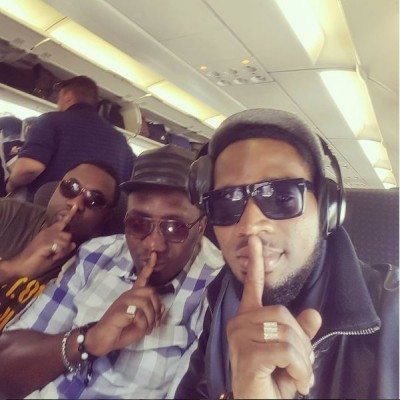 D'banj and his team arrive Australia. Photo: D'banj/Instagram