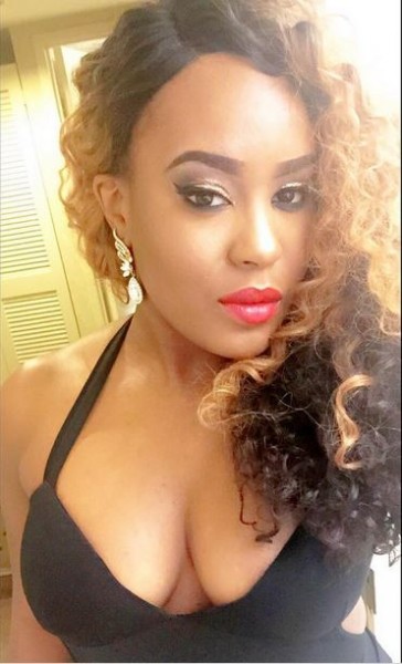 Emma Nyra's braless outfit to AFRIMMA2015. Photo: Emma Nyra/Instagram