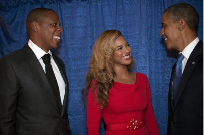 Jay z and Beyonce with Obama