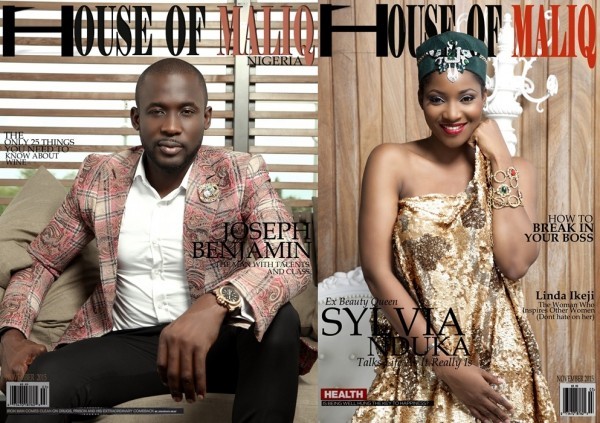 Joseph Benjamin and Sylvia Nduka cover House of Maliq magazine.