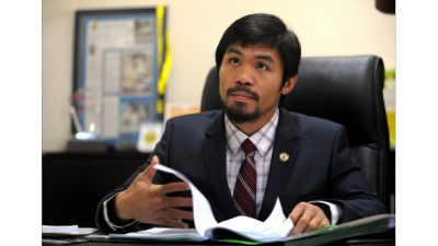Manny Pacquaio has declared his interest to contest for a senate seat in Philippine. Photo: BET
