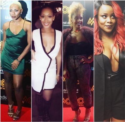 It was a braless affair at the MOBO pre-award show. Photo: Style Fix