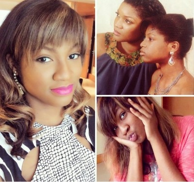 Omotola and 1st daughter
