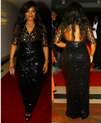 Omotola braless