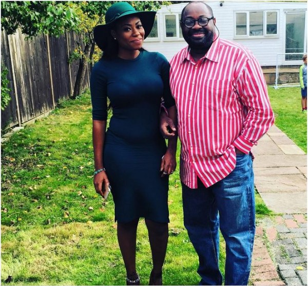 Sophie Momodu and her uncle, Dele Momodu at an event in London.