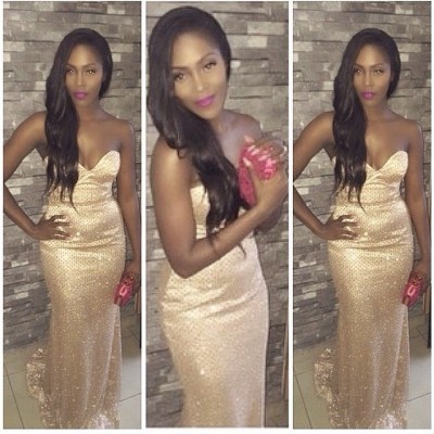 Tiwa Savage braless