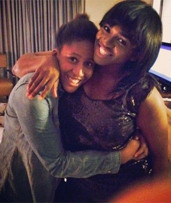 Waje and her daughter, Emerald.