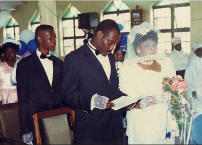 (Don Jazzy spotted at his dad's wedding)
