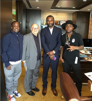 (Efe, Joel Katz, Kamal Ajiboye and Davido)