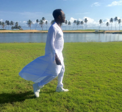 (Julius Agwu on set of 'Second Chance')