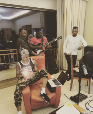 (Wizkid and Shaydee in the studio)