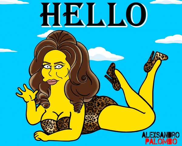 Adele’s The Simpsons art