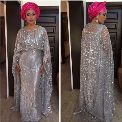 Adunni Ade turned up like royalty for Lilian Esoro and Ubi Franklin's wedding. Photo: Adunni Ade/Instagram