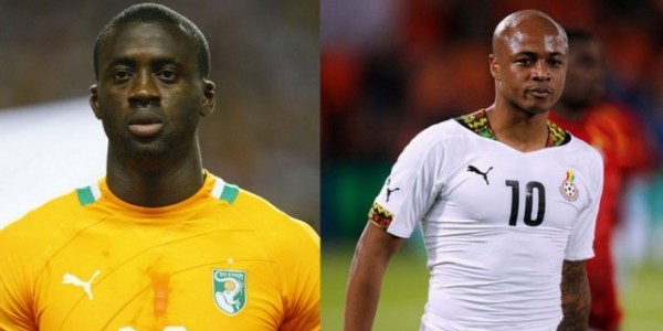 Yaya Toure and Andre-Ayew