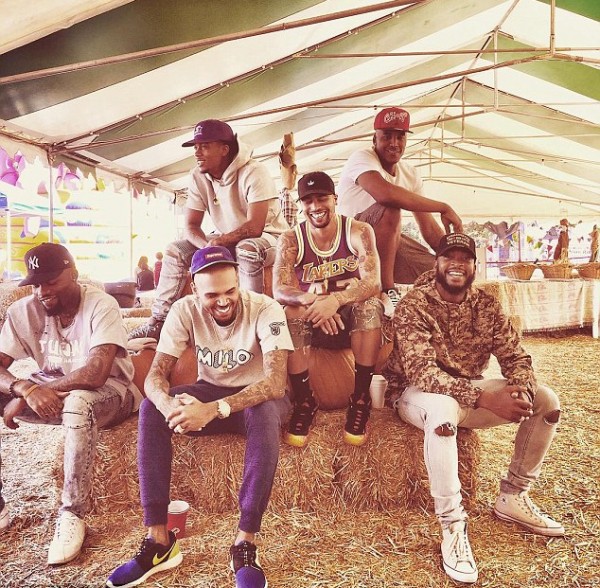 Chris Brown has slammed TMZ over reports of the cup beneath him to contain sizzurp. Photo: Instagram