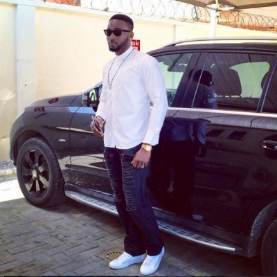 Gbenro looking brisk as he steps out for the day. Photo: Gbbenro Ajibade/Instagram