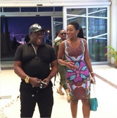 Mr Ibu turned up for Road to Yesterday premiere in Enugu last night. Photo: Genevieve Nnaji/Instagram