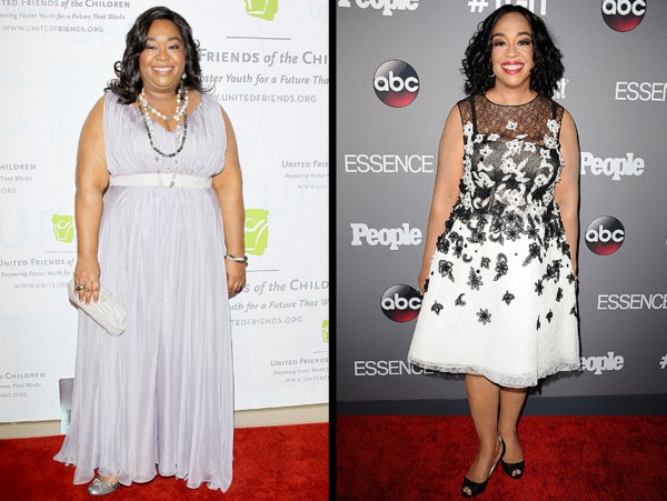 Before and after pictures of Shonda Rhimes before her amazing weight-loss. Photo: