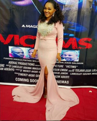 Mercy Aigbe's 'Victims' screened in Lagos. Photo: Mercy Aigbe instagram