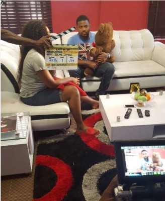 Uche Jombo is currently filming her first ovie as a director. Photo: Uche Jombo Studios