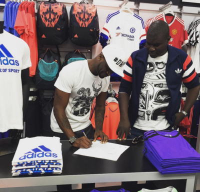 (Peter Okoye signs new deal with Adidas. Photo: Instagram)