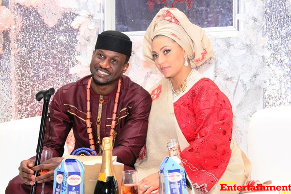 Peter Okoye and his wife, Lola Omotayo