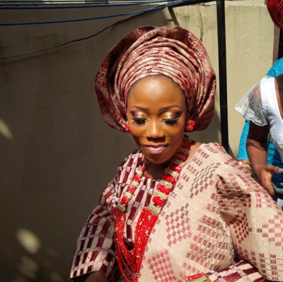 (Tosyn Bucknor holds her traditional wedding ceremony today)