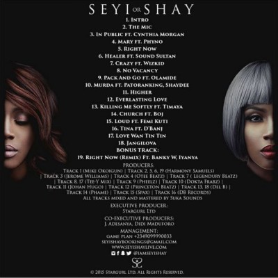 seyi shay album tracklist