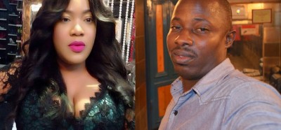 Lagos blogger, Michael Alonge has fired back at Toyin Aimakhu following her warning letter. Photo: Various