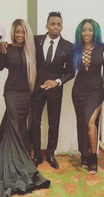 East African gang! Vanessa Mdee, Diamond Platnumz and Victoria Kimani were joined by Nigeria's Waje to deliver a special tribute to the African girl. Photo: Vanessa Mdee/Instagram